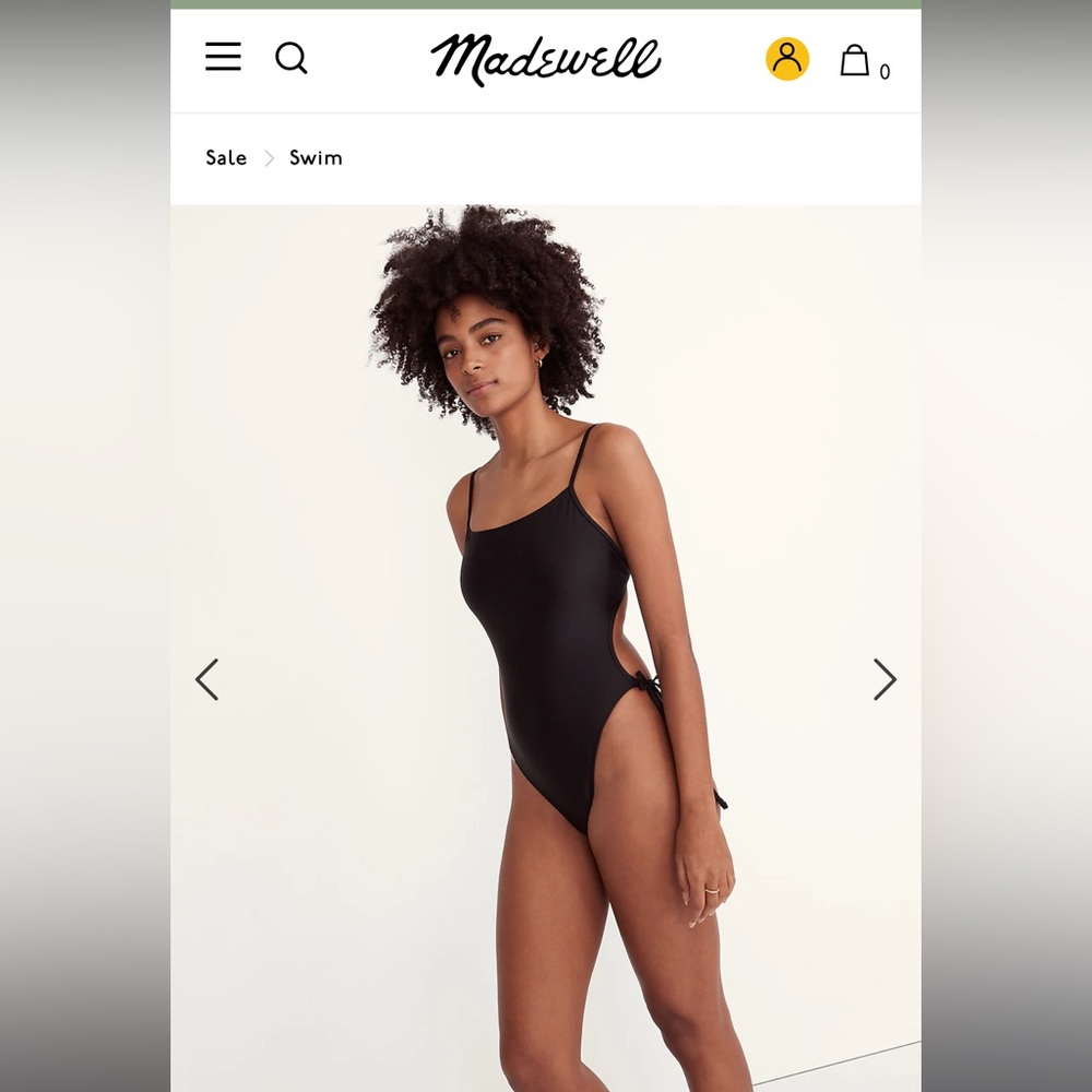Madewell Second Wave Side-Tie One-Piece Swimsuit